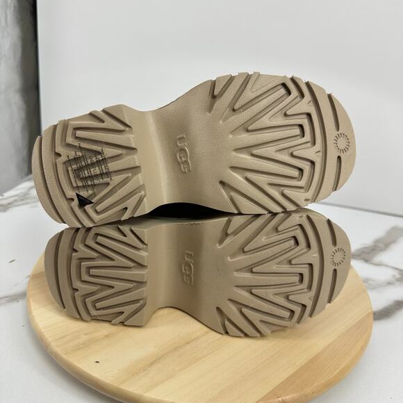 UGG Classic Ultra Mini New Heights Boots Chestnut Womens Size 10 Platform - Picture 6 of 11